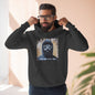 Wing Man "Winning Money for the People" Fleece Hoodie - Urban Style, Cozy Wear, Graphic Sweatshirt, Gift for Him, Artistic Fashion