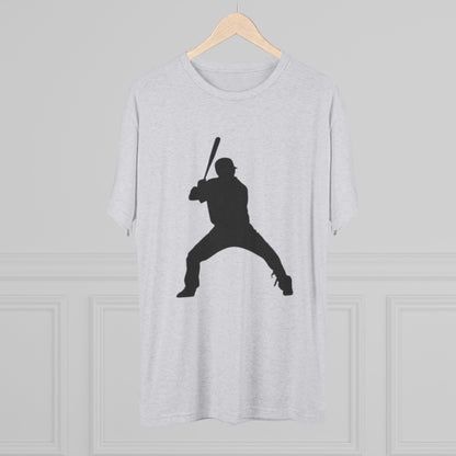 Baseball Batter Tee — Silhouette Front with Number 5 Back