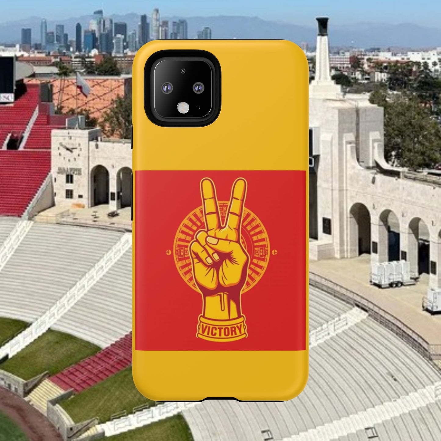 Victory Inspired Symbol Phone Case, Tough Phone Cover, Gift for Empowerment, Inspirational Tech Accessory, Unique Phone Protection