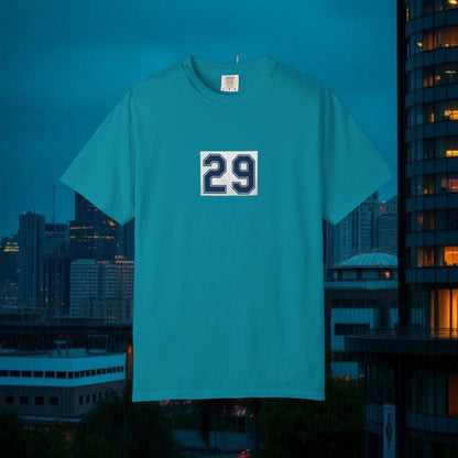 Big Dumper Unisex Garment-Dyed T-Shirt with Bold Number 29, Casual Tee, Gift for Sports Fans, Summer Fashion, Everyday Wear