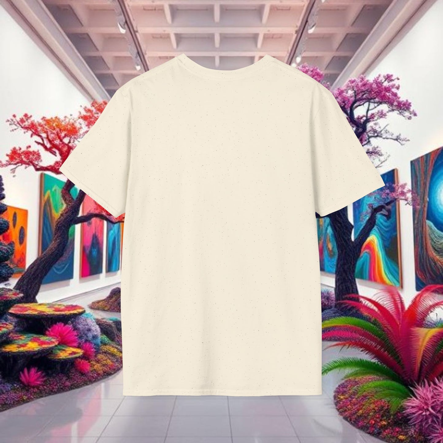 Color Splash Unisex Softstyle T-Shirt | Artistic Tee, Casual Wear, Gift for Art Lovers, Summer Fashion, Graphic Shirt
