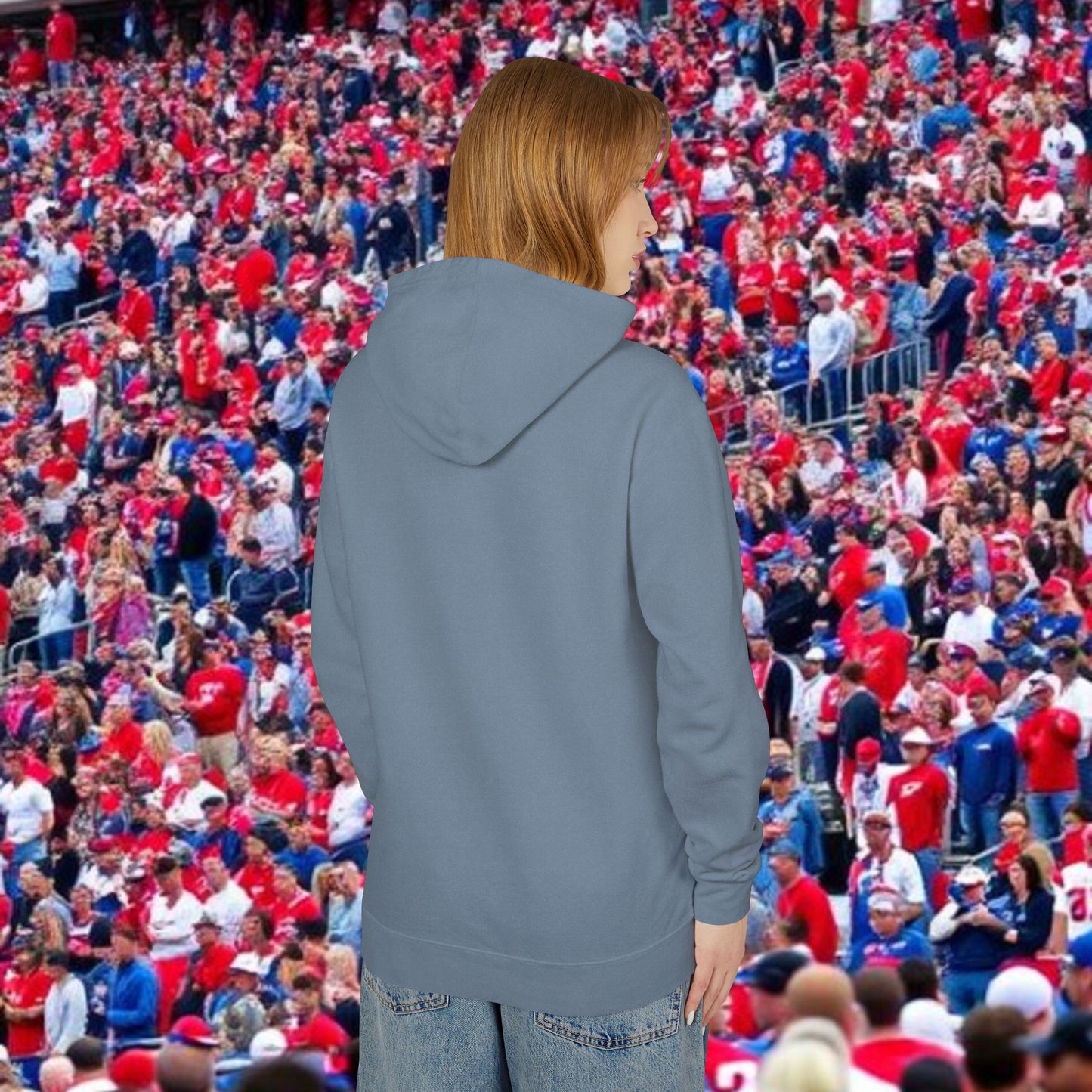 Oxford Lightweight Hoodie, Unisex Casual Wear, Perfect for Game Days, Gift for Sports Fans, Western Style Sweatshirt