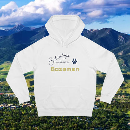 Bozeman Saturdays Unisex Hoodie, Cozy Sweatshirt, Fall Fashion, Casual Wear, Perfect Gift for Him/Her, Outdoor Adventures