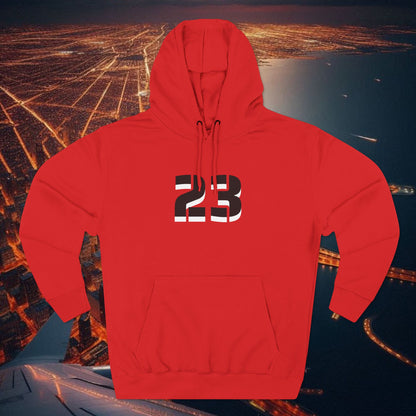 23 Fleece Hoodie, Stylish Sportswear for Game Day, Unisex Sweatshirt, Athletic Fashion, Cozy Hoodie, Perfect for Fans