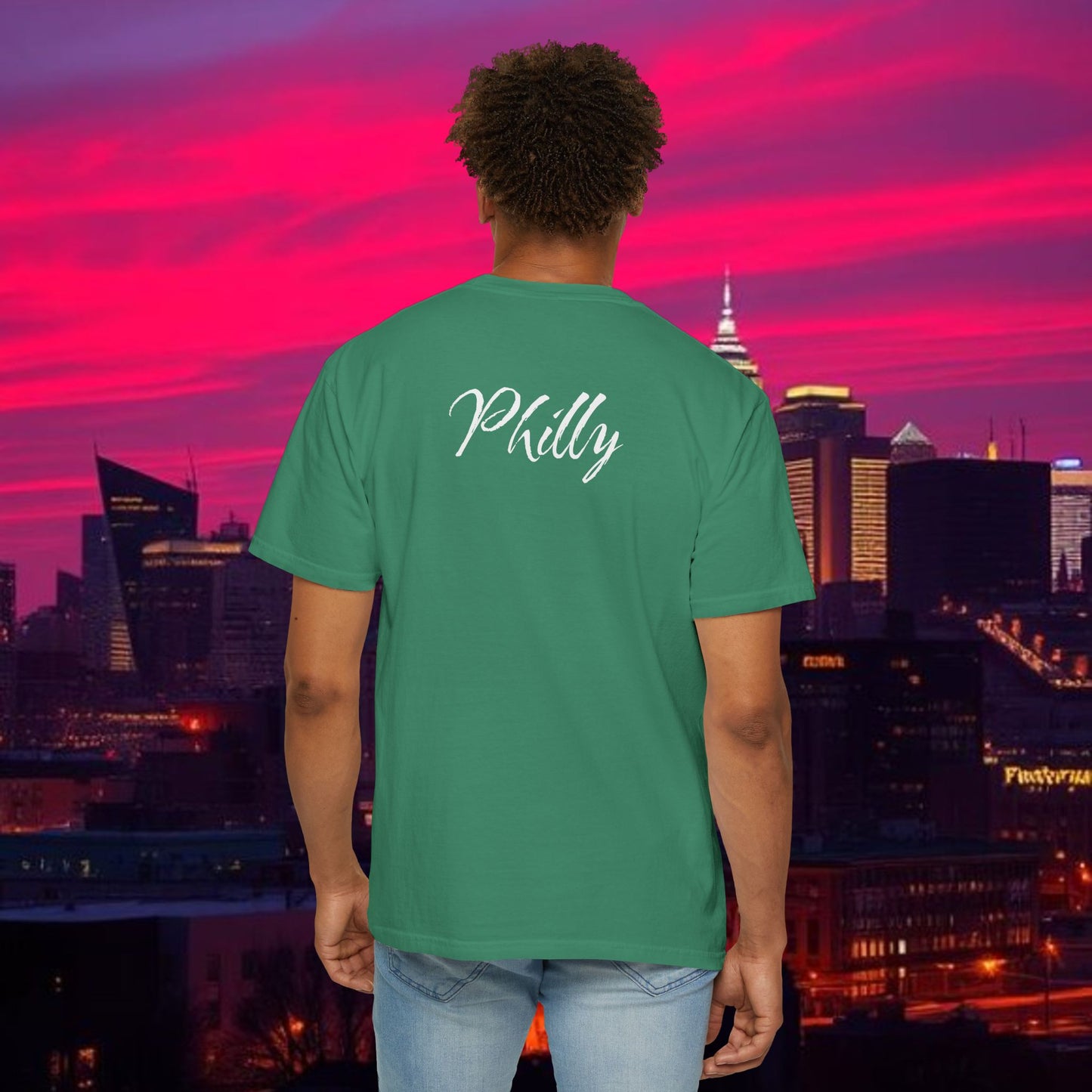 Philly Green Script T-Shirt