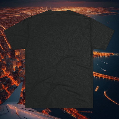 Chicago Script Tee – Handwritten City Shirt, Tr-Blend, Super Soft T-Shirt, Perfect for Gameday