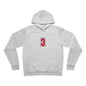 Cozy Unisex Hoodie with Bold Number 3 Design, Casual Wear, Street Fashion, Team Spirit, Gift for Sports Fans