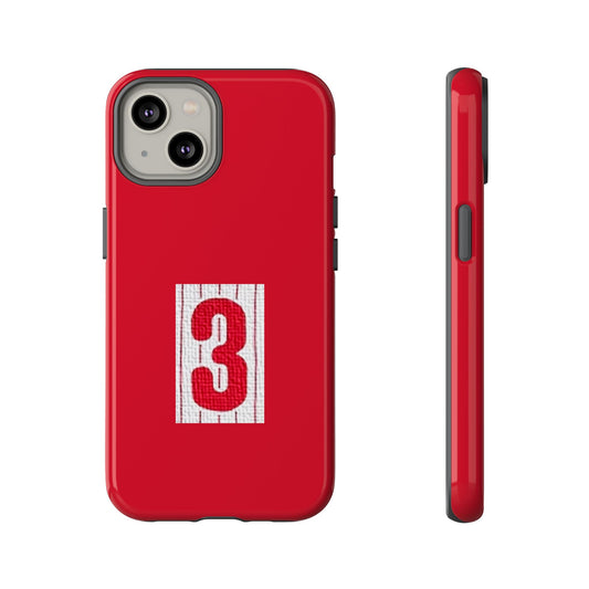iPhone Case with #3 Themed Design, Tough Phone Cover, Personalized Gift, Sports Fan Accessory, Durable Protection