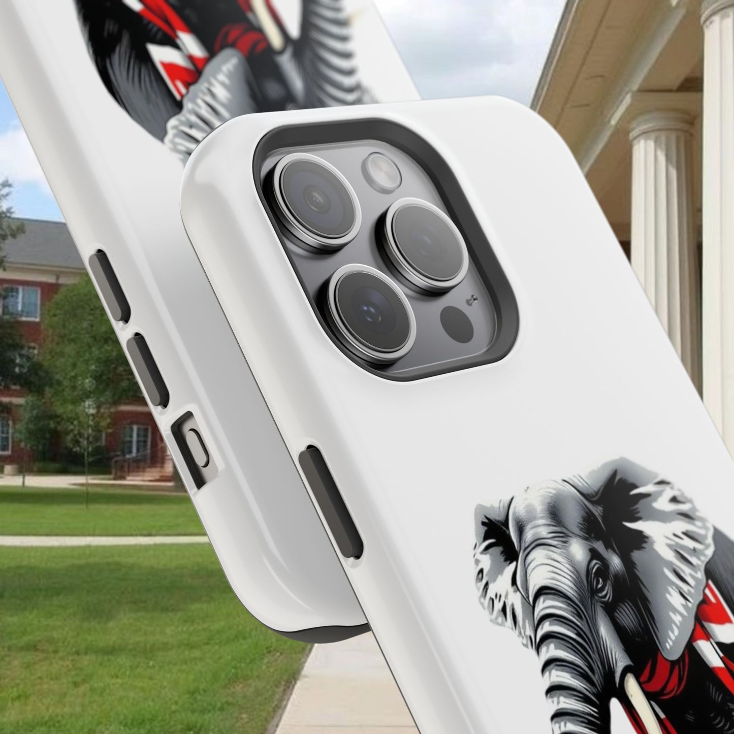 Vibrant Elephant Tough Cases - Unique Phone Case, Wildlife Lover Gift, Sports Team Accessory, Trendy Phone Cover, Fun Animal Design