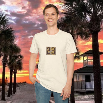 Baseball Stars Unisex Softstyle T-Shirt with Retro 23 Design, Casual Wear, Gift for Sports Lovers, Baseball Fans