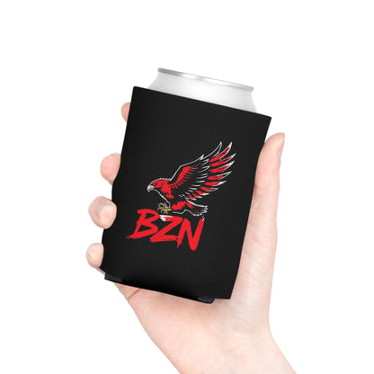 Bozeman Can Cooler, Beer Can Koozie for Tailgates and Parties. Stand out with this Hawk Design!