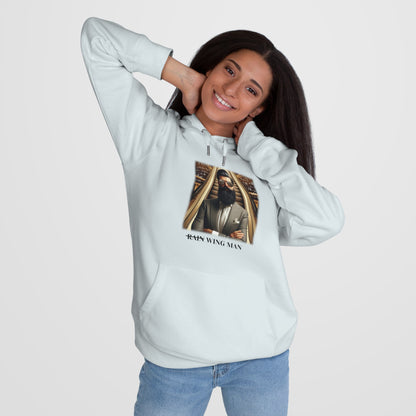 Wing Man Hooded Sweatshirt - Cozy Graphic Hoodie for King Vibe Lovers, Perfect for Casual Wear, Gifts, and Celebrations