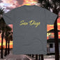 Crew Tee – 'Sun Days' Beach Script T-Shirt, Perfect for Gameday, The Beach, or a BBQ with friends.