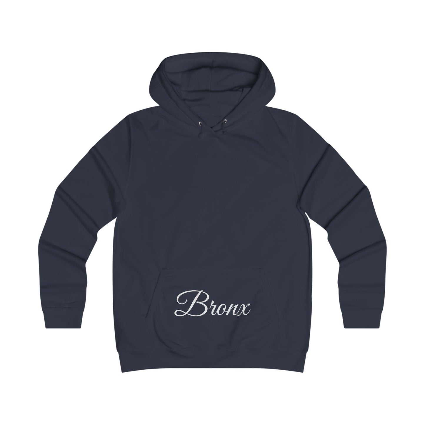 Bronx Script Hoodie — Girly College-Inspired Pullover