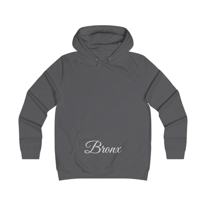 Bronx Script Hoodie — Girly College-Inspired Pullover