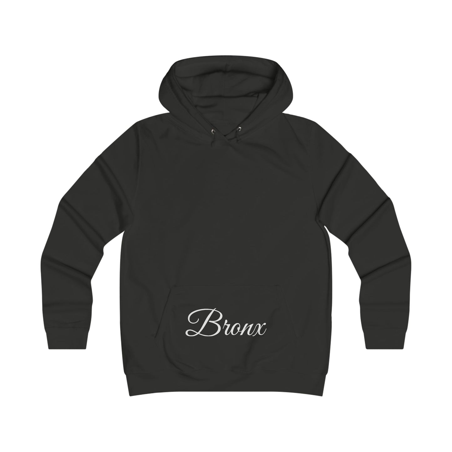Bronx Script Hoodie — Girly College-Inspired Pullover