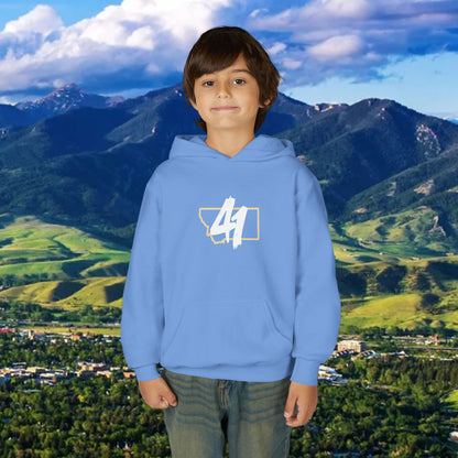 Youth Hoodie - '41' Minimalist Graphic Pullover