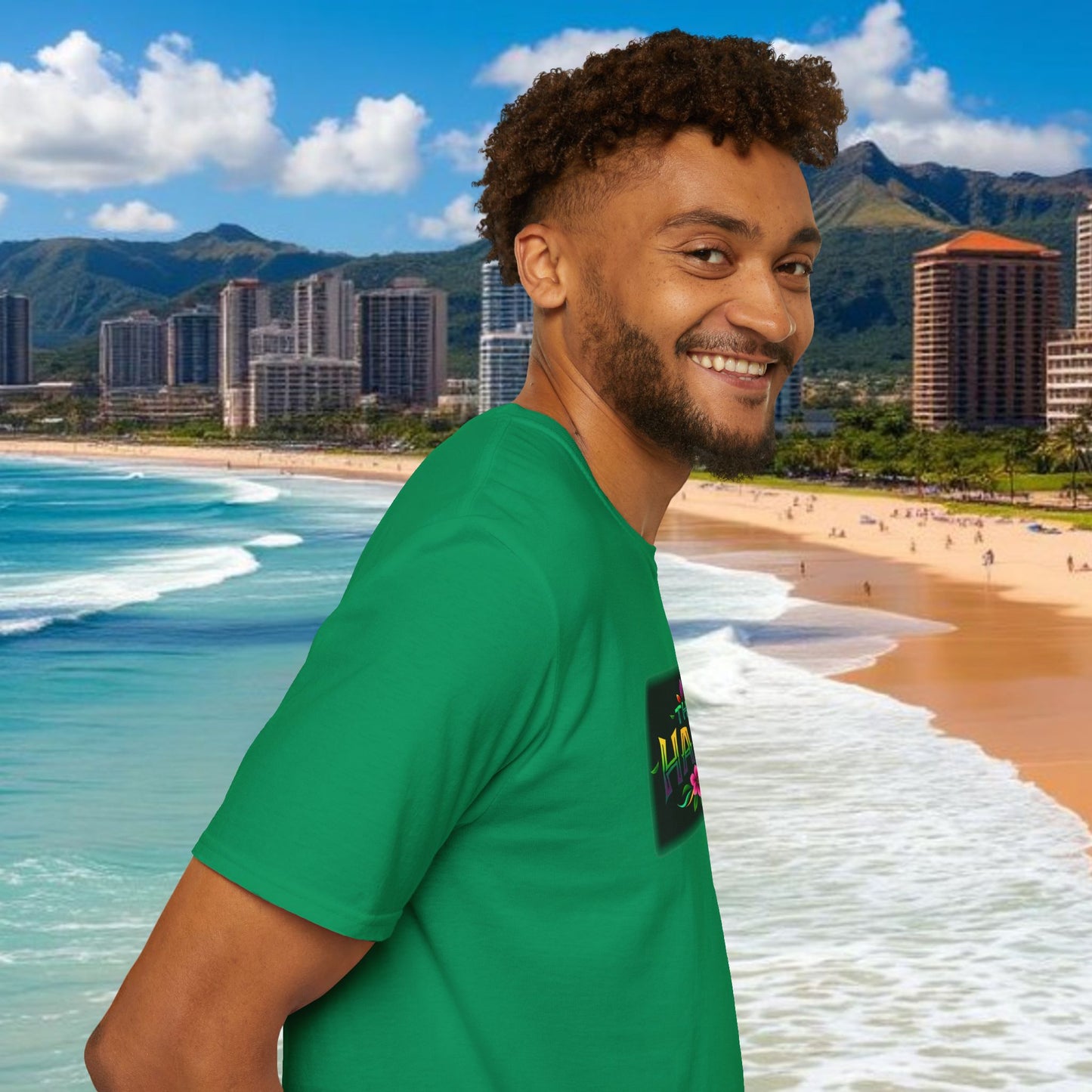 T-Shirt with HAKA Design, Tropical Vibe Tee, Perfect for Hawaii Fans, Unisex Graphic Tee, Summer Essentials, Gift for Friends