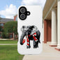 Vibrant Elephant Tough Cases - Unique Phone Case, Wildlife Lover Gift, Sports Team Accessory, Trendy Phone Cover, Fun Animal Design