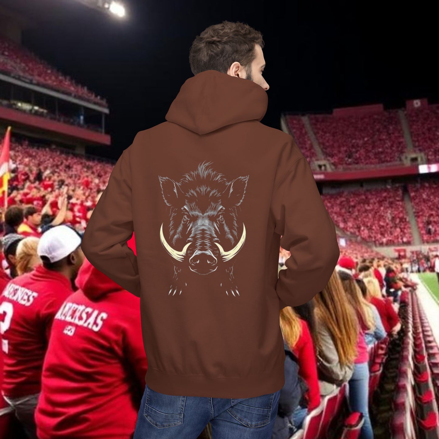 Boar Graphic Hoodie — Rugged Wild Boar Illustration with '479' Chest Print