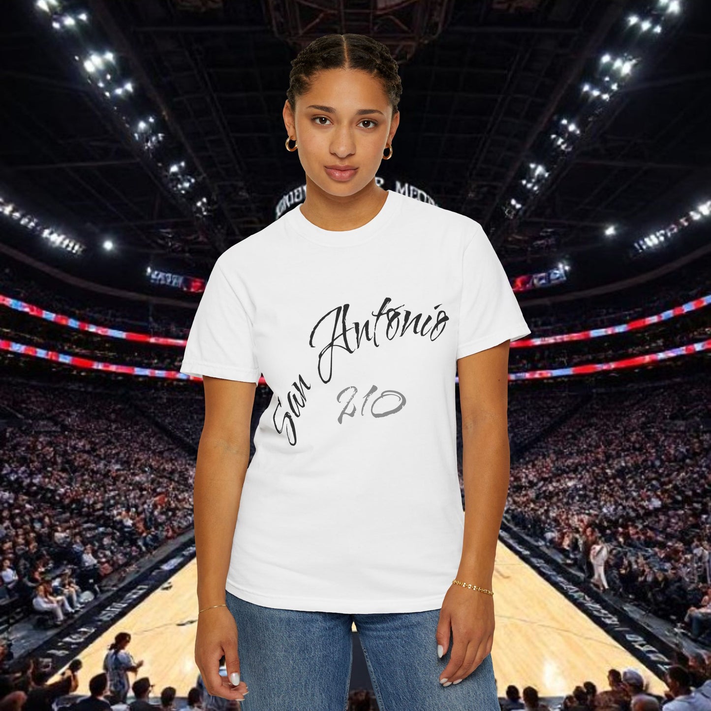 San Antonio 210 Script T-Shirt, Soft-Style T-Shirt, Perfect Statement Piece