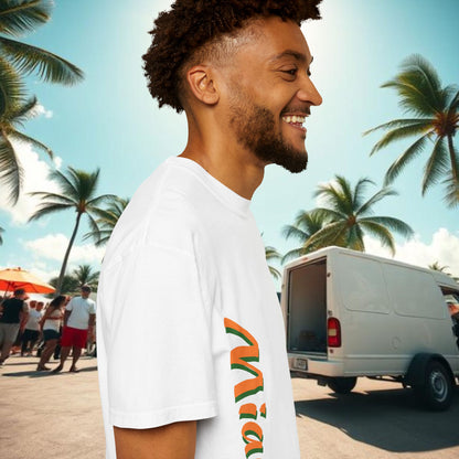 Miami Vibe Unisex Garment-Dyed T-shirt, Casual Wear, Summer Fashion, Nature Lovers, Beach Party, Gift Idea