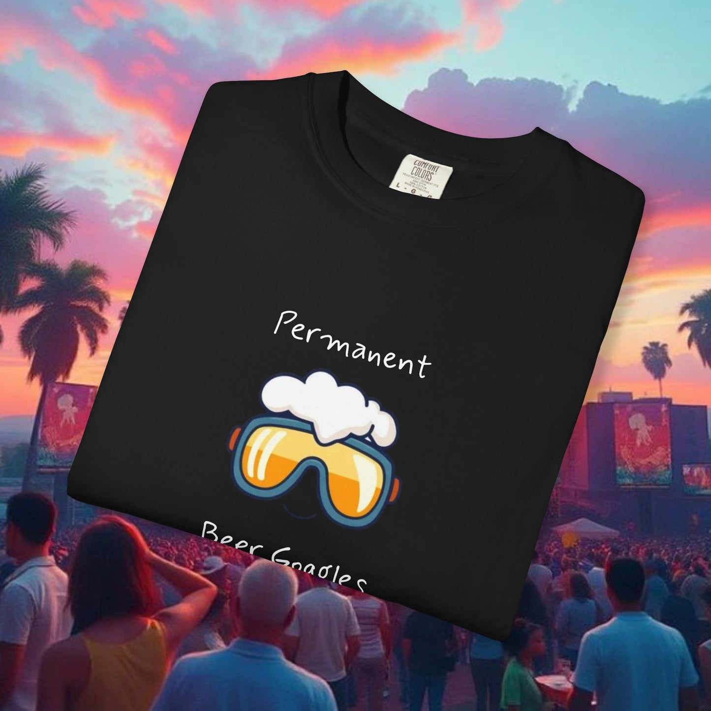 Unisex Beer Goggles Tee, Comedy T-Shirt, Festival Shirt, Funny Summer Tee, Barbecue Outfit, Gift for Beer Lovers