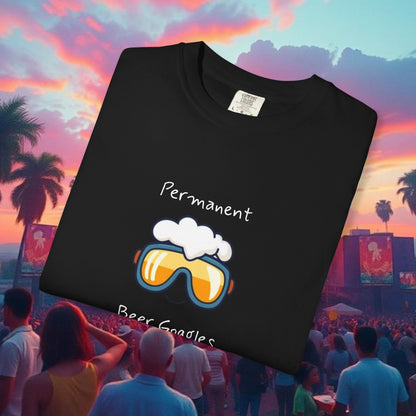 Unisex Beer Goggles Tee, Comedy T-Shirt, Festival Shirt, Funny Summer Tee, Barbecue Outfit, Gift for Beer Lovers