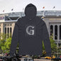 Giancarlo Inspired Hooded Long Sleeve Tee with Vintage Game Logo, Sports Apparel, Casual Wear, Gift for Baseball Fans