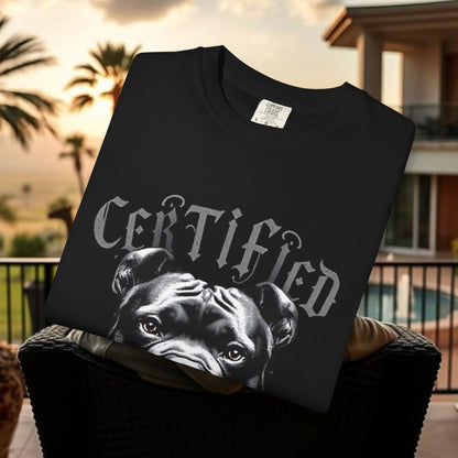 Certified Dog Unisex T-Shirt, Pet Lover Gift, Funny Dog Owner Tee, Casual Wear, Unique Dog Apparel