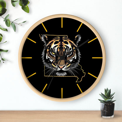 Tiger Wall Clock - Perfect for Missouri Residents, Home Decor, Gifts, and Unique Accents