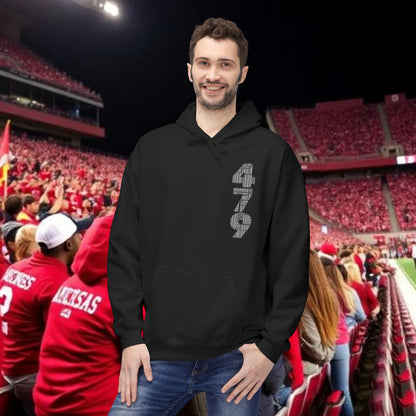 Boar Graphic Hoodie — Rugged Wild Boar Illustration with '479' Chest Print