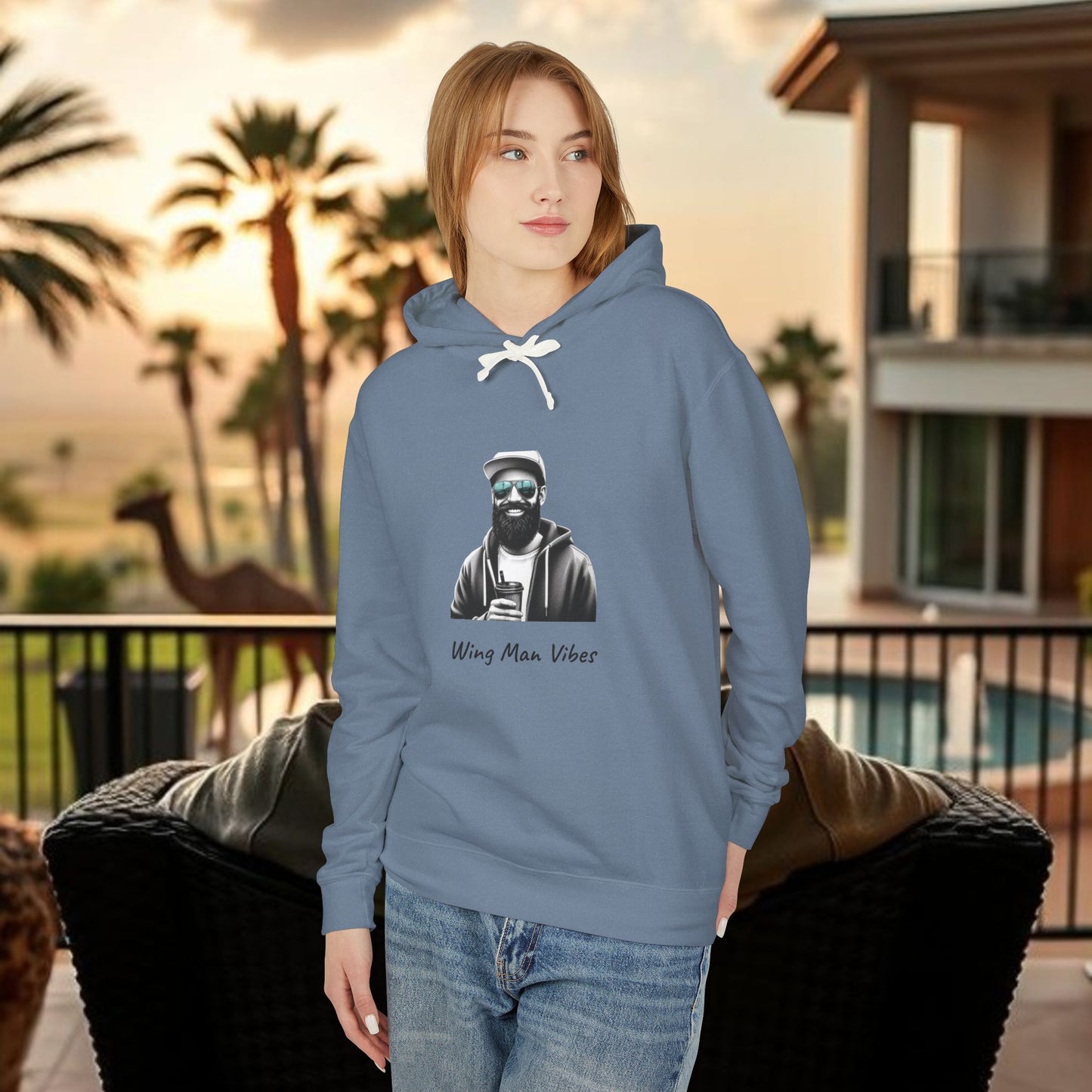 Unisex Wingman Vibes Hoodie, Casual Style Sweatshirt, Perfect Gift for Friends, Lightweight Hoodie for Everyday Wear