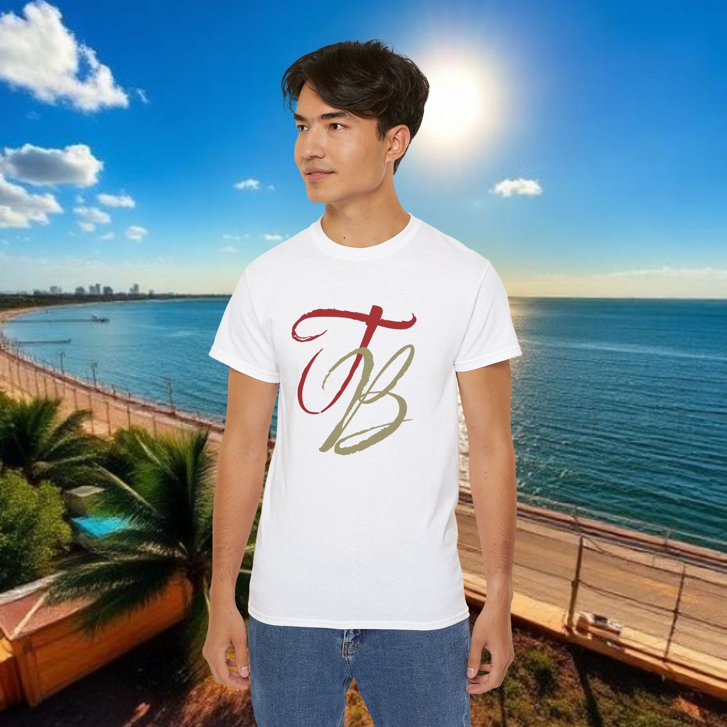 TB Monogram Tee — 813 Tampa Area Short-Sleeve T-Shirt