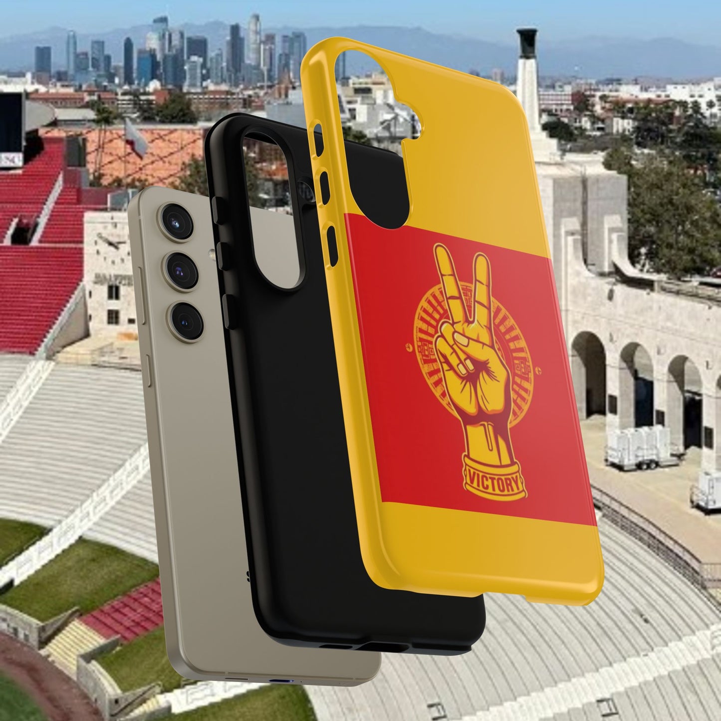 Victory Inspired Symbol Phone Case, Tough Phone Cover, Gift for Empowerment, Inspirational Tech Accessory, Unique Phone Protection