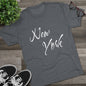 New York Script & NYNY Graphic Tee, Tri-Blend T-Shirt, Super Soft