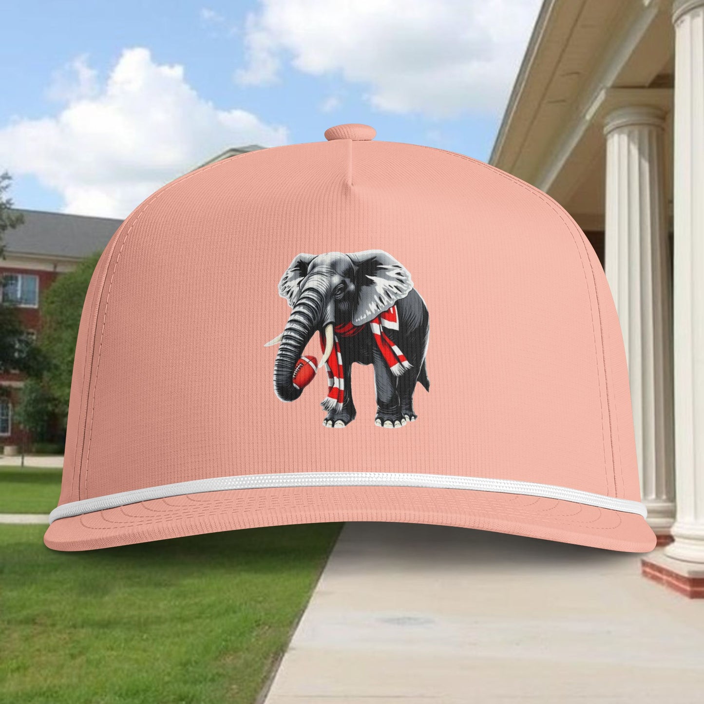 Elephant Mascot Rope Cap - Vintage Team Trucker Hat