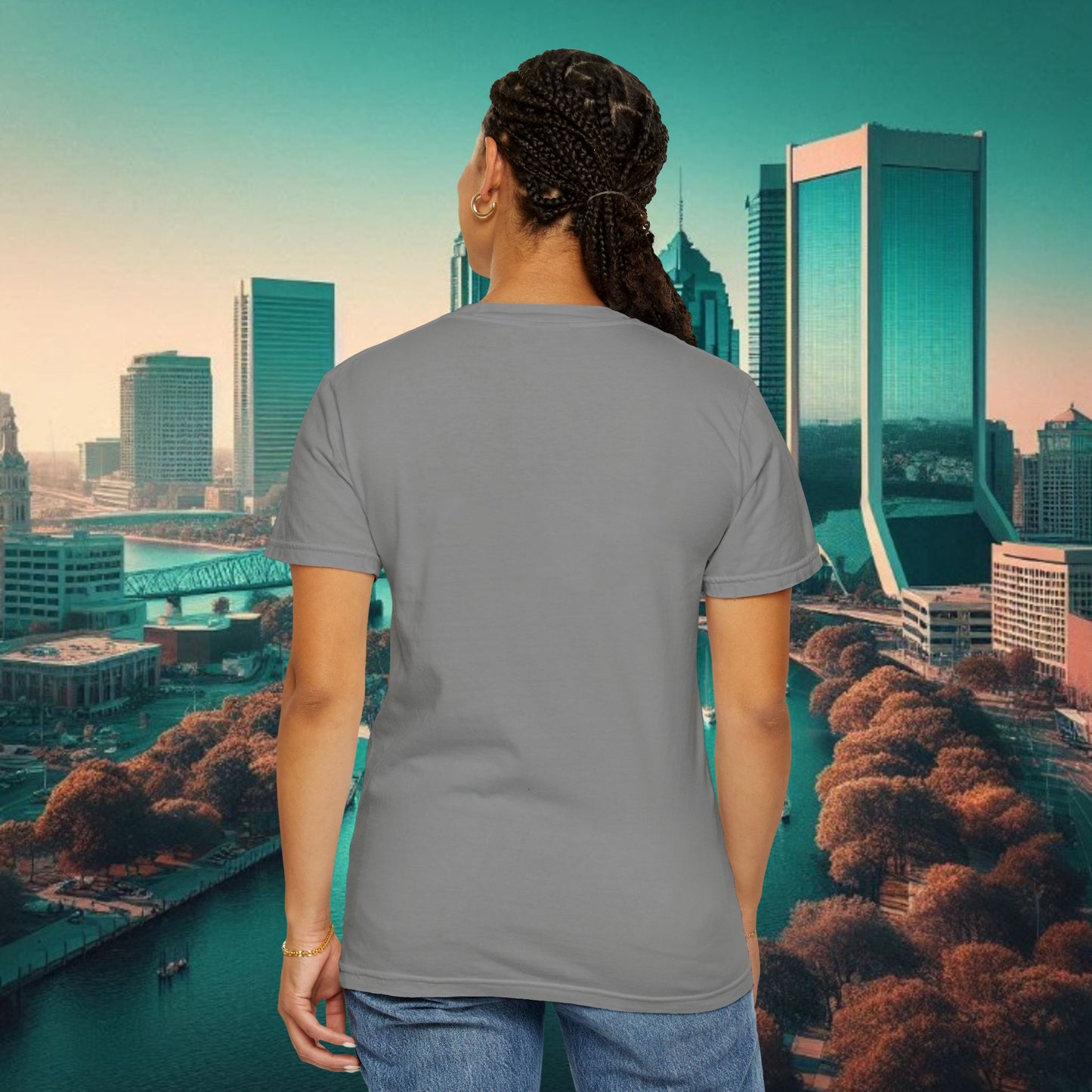 Duval Script T‑Shirt — Jacksonville Retro City Tee, Perfect for Gameday or Everyday Use. Soft style T-Shirt.