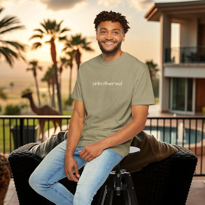 Unbothered Garment-Dyed T-Shirt, Relaxed Fit Tee, Casual Everyday Wear, Gift for Friends, Relaxation Apparel, Trendy Summer Top
