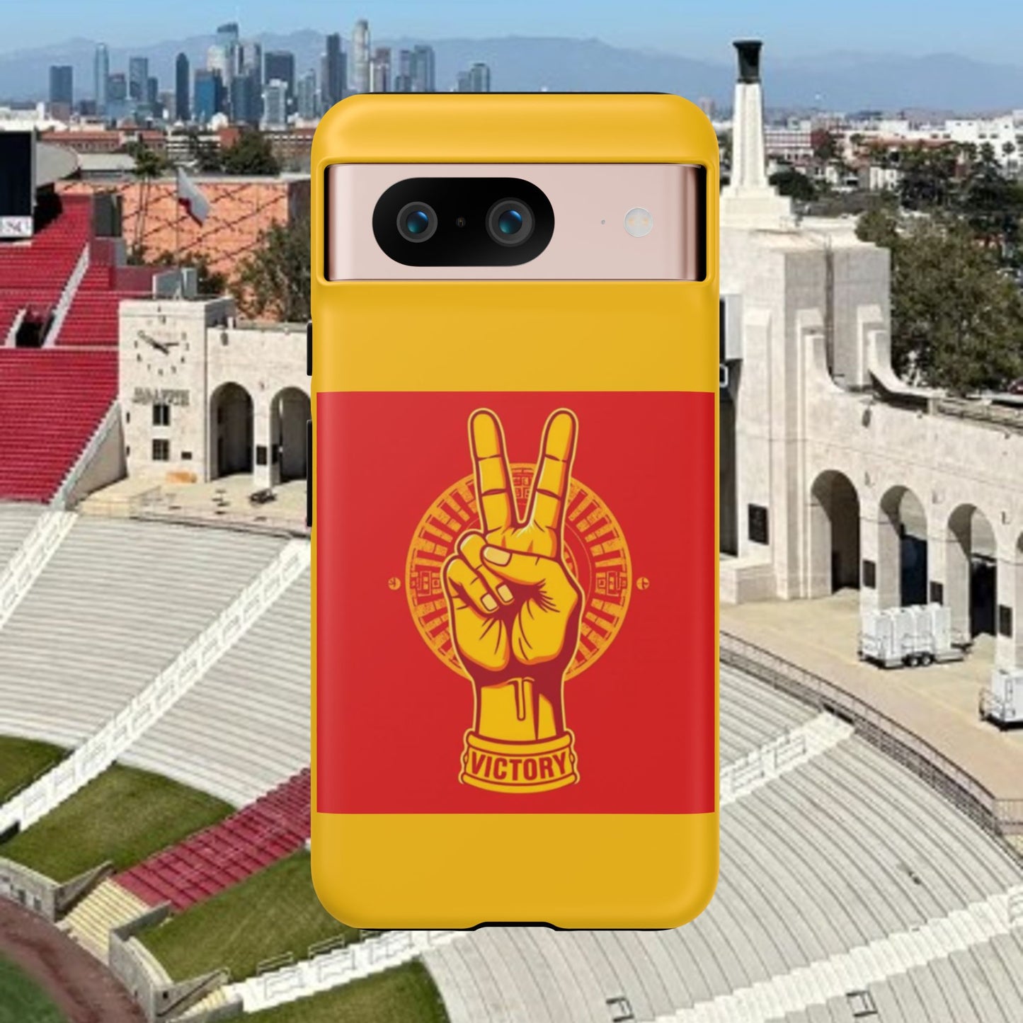 Victory Inspired Symbol Phone Case, Tough Phone Cover, Gift for Empowerment, Inspirational Tech Accessory, Unique Phone Protection