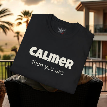 Calm Vibes Unisex Softstyle T-Shirt | Relaxing Tee, Chill Shirt, Gift for Stress Relief, Casual Wear, Mindfulness Apparel