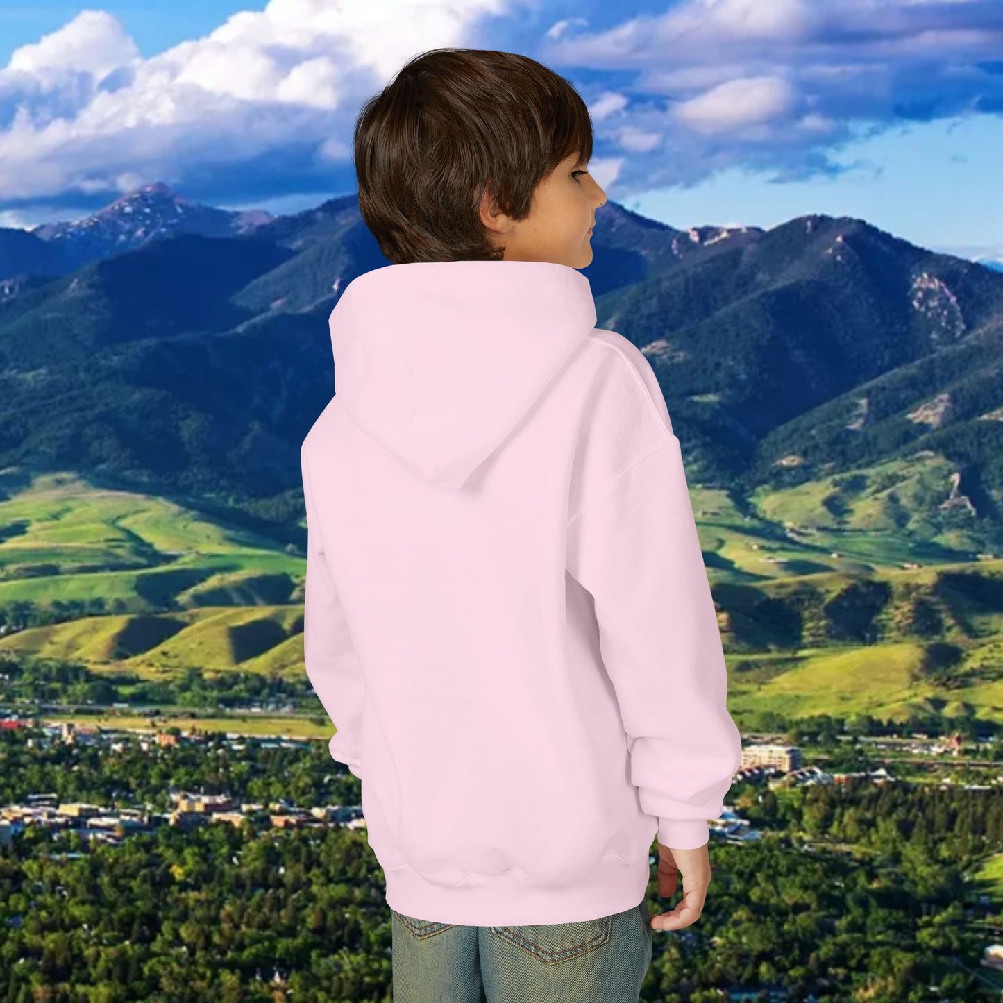 Youth Hoodie - '41' Minimalist Graphic Pullover