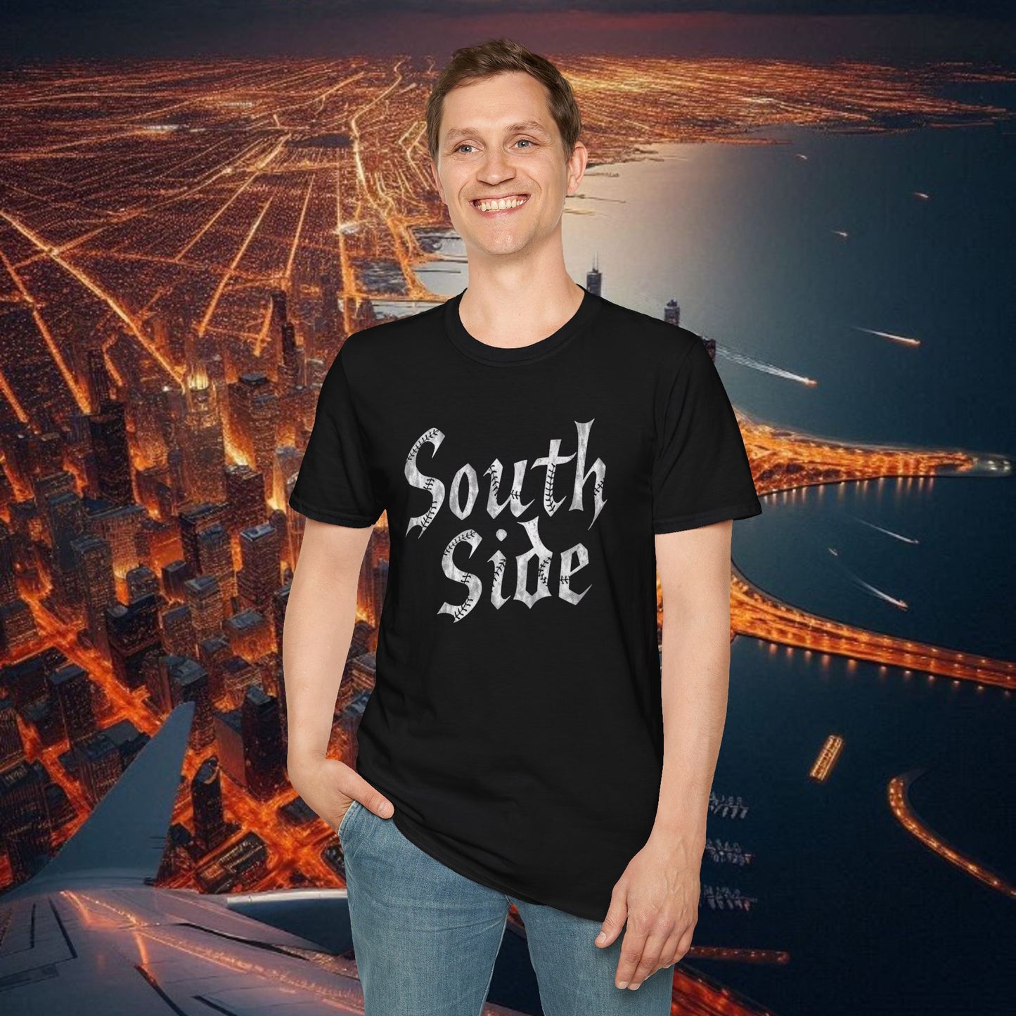 Vintage South Side Tee, Casual Streetwear T-Shirt, Baseball Game Apparel, Gift for Sports Lovers, Unisex Graphic Shirt