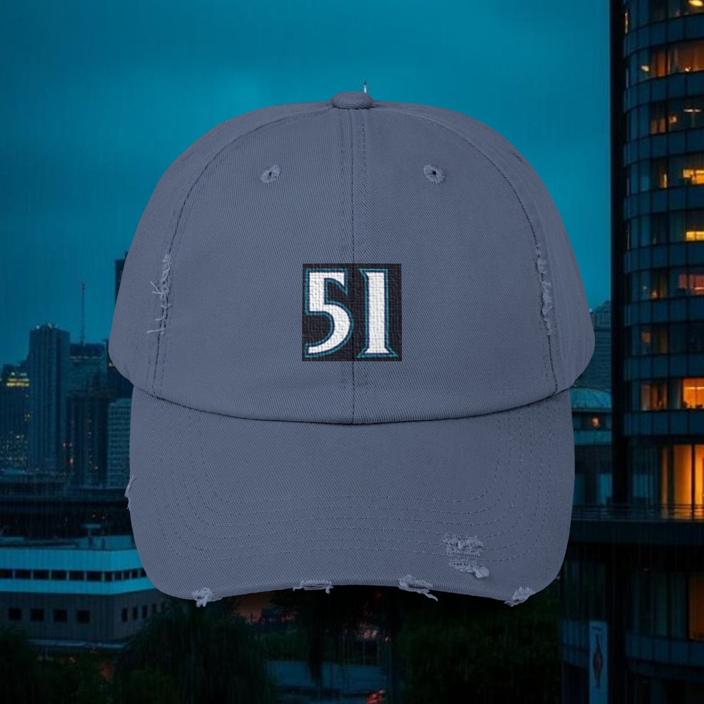 #51 Legends Distressed Cap with Vintage 51 Design | Casual Hat for Everyday Style, Trendy Accessories