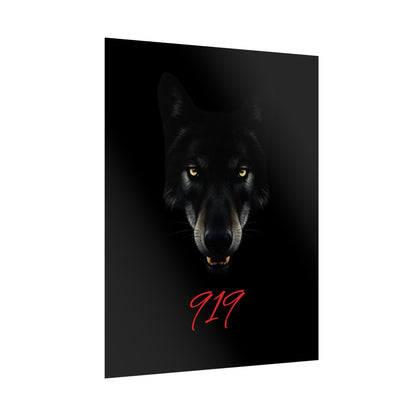 Wolfpack Art Poster, Wolf 901 Raleigh Poster, Gift for Die Hard Fans, Home Decor, 919 Design