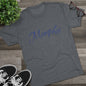Memphis Script Tee — City Name Graphic T-Shirt, Tri-Blend Ultra Comfort, Perfect for a Night out or Gameday.