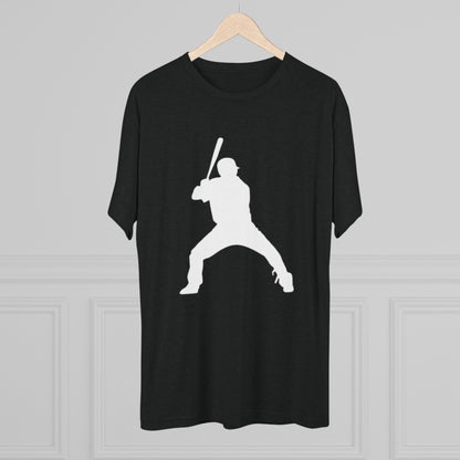 Baseball Batter Tee — Silhouette Front with Number 5 Back