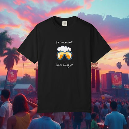 Unisex Beer Goggles Tee, Comedy T-Shirt, Festival Shirt, Funny Summer Tee, Barbecue Outfit, Gift for Beer Lovers