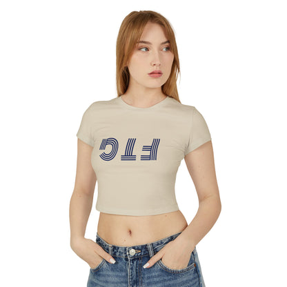 Upside Down FTG Stylish Women's Baby Tee - Trendy Crop Top, Casual Outfits, Birthday Gift, Bobcat Games, Everyday Essentials