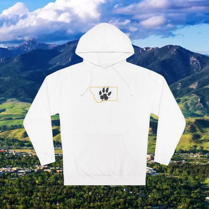 Montana Paw Hoodie — State Outline with Cat Paw Graphic (ESG GCG Back)